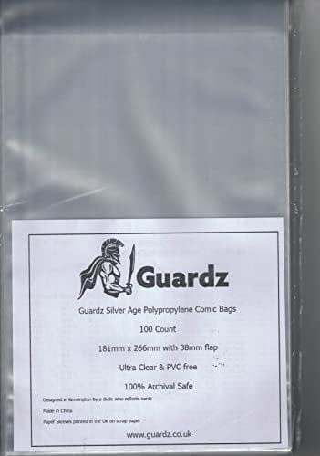 Guardz - 100 x Silver Age Comic Book Sleeves Bags