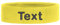 Schweißband Kopf Stirnband Headband Bestickt mit Name/Text Sportband Laufen (Light Yellow)