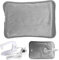 ADEPTNA Comfy Rechargeable Electric Hot Water Bottle Bed Hand Warmer for All Kind of Pain Relief - Simply Plug -in Overheat Protection (Grey)