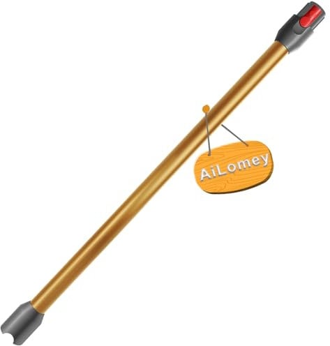 AiLomey Tubo de Extensión para Dyson V12 Detect Slim Aspiradora, Tubo Repuestos Longitud 74 CM, Oro