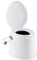 GIANTEX Toilette Portable, Pot de Chambre Adulte avec Couvercle Double, Porte-Rouleau Détachable, Toilettes Sèches Capacité 200 Kg, Toilette Camping pour Pêche, Randonnée, Gris/Blanc (Blanc)