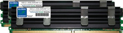 8GB (2 x 4GB) DDR2 667MHz PC2-5300 240-PIN ECC FULLY BUFFERED (FBDIMM) MEMORY RAM KIT COMPATIBLE WITH MAC PRO (ORIGINAL/2006)