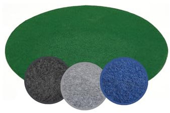 andiamo Kunstrasenteppich Field mit Noppen - Kunstrasen Outdoor zur Verwendung als Balkon Bodenbelag oder Poolteppich - witterungsbeständig rund 350 cm rund Grün