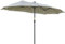 Outsunny Sombrilla Doble de Jardín con 48 Luces LED Solar 450x265x240 cm Parasol para Patio con Manivela Protección Solar para Terraza Balcón Piscina Gris Claro