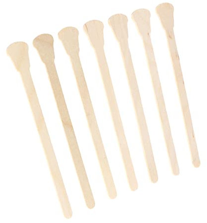 MAGICLULU 100stücke Teiliges Einweg-holzspatel Für Haarentfernung Natürliches Holz Hautfreundlich Geeignet Für Heißwachs Und Strip Wax Runde Enden Professionelle Und Private Anwendung Geruch