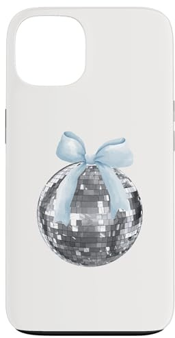 Discokugel Blaue Schleife Kokette Girly Aesthetic Hülle für iPhone 13