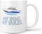 kisoyo My Boat My Rules Gifts for Boat Owner Sea River Novelty 11oz Ceramic Coffee Mug Tea Cup