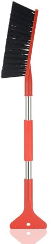 LifHap 2-in-1 Eiskratzer und Schneebesen für Auto, 68.6 cm ausziehbarer Griff, Winter Schnee Entfernung Werkzeug