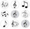 24 x Music Notes edible rice wafer paper cupcake toppers cake decorations birthday celebrations
