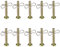 lasuroa 10 Stück 738-04155 Scherstifte & 10 Stück 714-04040 Splintstifte für Schneefräse, Ersatz-Scherstift-Set, Kompatibel mit Craftsman MTD Cub Cadet Troy-Bilt Yard-Man Huskee
