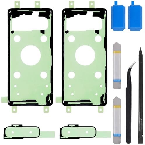 ZHUROUPU Battery Cover Adhesive for Samsung Galaxy S10 G973, Battery Cover Waterproof Film Adhesive for Samsung Galaxy S10 G973U with Camera Frame Adhesive Sticker Tape and Battery Adhesive (2 PCS)