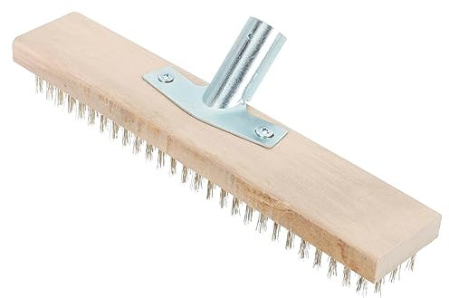 OKUMEYR Moosbürste Entfernerbürste Aus Holz Und Stahldraht Für Gartenreinigung Haushaltsreinigung Mit Bequemer Anwendung Und Hervorragender Textur