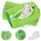 2 Piezas Bolsa Lavadora Zapatillas, Bolsa Lava Zapatos Máquina Lava Zapatos Zapatilla con Cremallera Oculta, para Todo Tipo de Zapatos, Verde