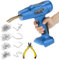 80W Plastic Welding Kit for makita 18V Battery (No Battery) Cordless Plastic Welder Gun with 200pcs 4 Kinds Hot Stapler Used for DIY Car Bumper Repair,Soldering Plastic,Plastic Crack Repair