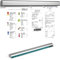 Bonhalte Gastronomie, Bonschiene 40cm, Aluminiumlegierung Tab, Grabber, Notizleiste Bon Klemmleiste Gastronomie Klemmleiste für Bar Büro Bestellung Ticket (40cm)