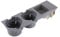 DriKou Car Front Center Console Cup Holder,with Holder fit Car Interior for E46 1998-2004 Black Attachment (Grey)