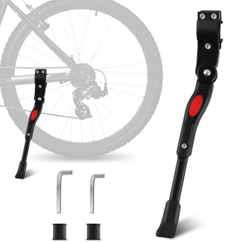 CIYIN Fahrradständer, Höhenverstellbar Fahrradständer aus Aluminiumlegierung, with Non-Slip Rubber Foot & Allen Key for Bicycle Mountain Bike Road Bike, für 20-27 Zoll Fahrräder, BMX, MTB