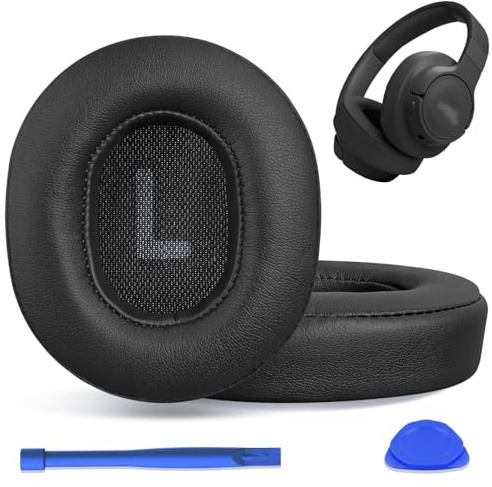 Replacement Ear Pads for JBL Tune 700BT, 710BT, 720BT, 750BTNC, 760NC, 770NC Wireless Over-Ear Headphones, Ear Cushions, Ear Cups Cover Repair Parts (Black)