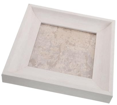 Cadre D’affichage des Couleurs D’ongles en Bois Blanc 7, 3 X 7, 3 | Style Rétro, pour Salon D’ongles et Usage DIY à Domicile, Présentation Claire, Format Compact