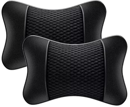 ONEMAJI 2Pcs Car Neck Pillow for Jaecoo 5 J5 Jaecoo E5 Jaecoo 7 J7 Jaecoo 7 SHS Memory Foam Ergonomic Headrest Support Breathable Cushion Driving Comfort Travel,Black