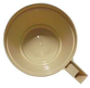PZ 100 TAZZINA PER CAPPUCCINO CIOCCOLATA E CAFFE' CON MANICO BICCHIERE CAFFE' IN PLASTICA CL 20 COFFEE AND HOT DRINKS CHOCOLATE