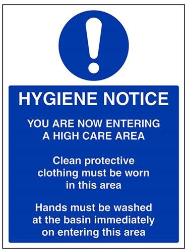 VSafety Hygiene Hinweisschild, selbstklebend, 300 mm x 400 mm, Vinyl