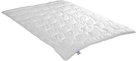 Irisette warme Winterdecke Steppbett Jette, 95 Grad waschbar, inkl. Aufbewahrungstasche, 155 x 220 cm, weiß 03691710149