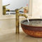 YAWEDA Kupfer Antike Gesicht Bassin-Hahn-Retro-Plattform-Becken Handwaschbecken Kaltwasser-Mixer Waschbecken Wasserhahn Einhand-Zweihand-Anschluss