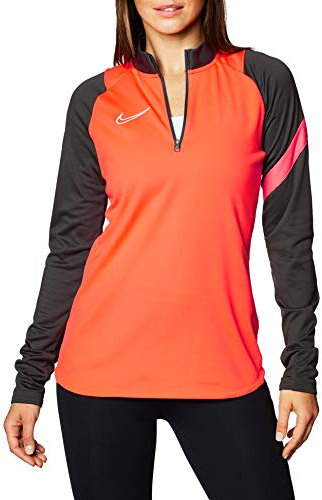 Nike Women's Academy Pro Drill Top Training, Red-Grey, L