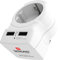 Skross 'Schutzkontakt' Country Steckeradapter Weiss onesize