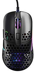 Xtrfy M42 RGB, Ultraleichte Kabelgebundene Gaming-Maus, Hochmoderner Pixart 3389 Sensor, Modulares Gehäuse (2 Größen inkl.), RGB-Beleuchtung, Black Edition