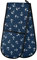 Moyyo Oven Glove Nautical White Anchor Double Oven Glove Heat Resistant Kitchen Oven Mitt with Soft Quilted Cotton Lining Filling Pot Holders for Basking Cooking Pizza Microwave