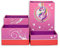 ROTH Stifteköcher Set - Einhornportrait, Stiftehalter mit 4 faltbaren Boxen aus Pappe Kinder Schreibtisch Organizer
