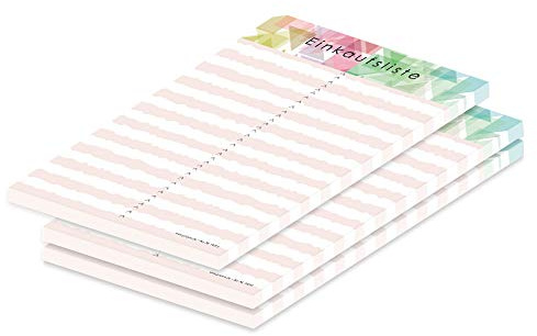 PRICARO EinkaufslisteMosaik, A5, 3 Stück