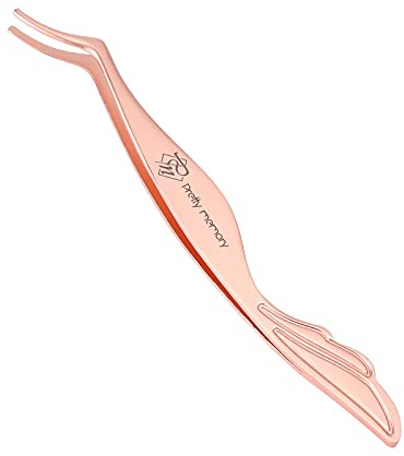 Pretty memory Eyelash Applicator Tool Stainless Steel Lash Tweezers