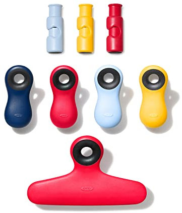 OXO Good Grips Collection Lot de 8 pinces à sac assorties