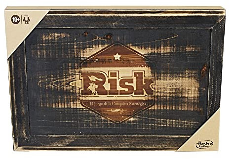 Hasbro CA-TV-1469 Gaming Juego Risk Rustic Series Edition, Juego de Mesa para familias, Niños y niñas, De 2 a 5 Jugadores, Multicolor
