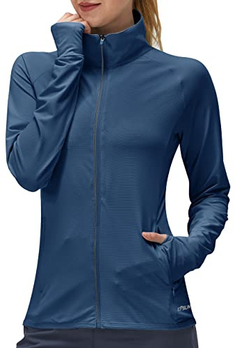KPSUN Vêtement de protection solaire UPF 50+ à manches longues pour femme - T-shirt léger pour activités de plein air