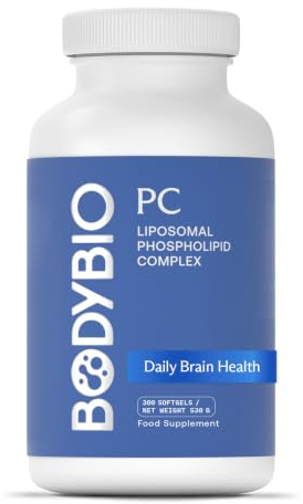 BodyBio PC - Phosphatidylcholine for Brain, Cellular & Cognitive Health | Mental Clarity, Healthy Aging & Gentle Daily Detox