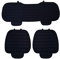 Rebeca Shop 3 Universal-Autositzbezüge | Sitzschutz 2 vorne und 1 hinten | Protector Comfort Automotive Innenkissen (schwarz)