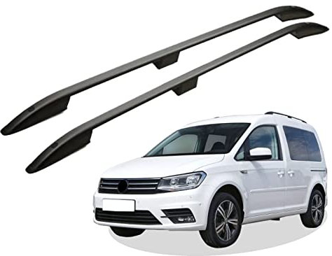 RC Royal Class Dachreling aus Aluminium eloxiert passend für VW Caddy 4 ab 2010 bis 2020 passgenau in Schwarz mit Allgemeiner Betriebserlaubnis (ABE)