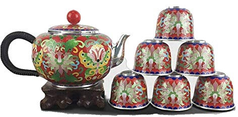 Silberne Teekanne, Alter traditioneller Teekessel, Tasse, Kaffee, Wassergeschirr, Teeservice im chinesischen Stil, Haushaltstee-Set (Anzug 842 g gratis)