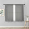 Il Gruppone Passione Casa Coppia Tendine Tende 60 x 150 Cm Finestra Semi Oscuranti A Tinta Unita Leggera Cucina Camera Cameretta 2 Pannelli - Grigio