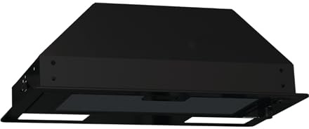 Gorenje Hood BHI681EB Telescopic. Energy efficiency class D. Width 58 cm. 370 m³/h. Mechanical control. LED. Black