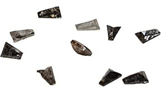 Gems For Jewels 3 x 2 mm Salz- und Pfeffer-Baguette-Diamant für Damen, facettierter konischer Baguette-Diamant für Ring, loser Diamant für Schmuck (2 bis 4 Stück Option)–PPKJ77, ca. 3 x 2 mm, 2 Stück