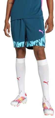 PUMA individualFINAL Shorts, Unisex-Erwachsene Gestrickte Shorts, Ocean Tropic-Bright Aqua, 659019