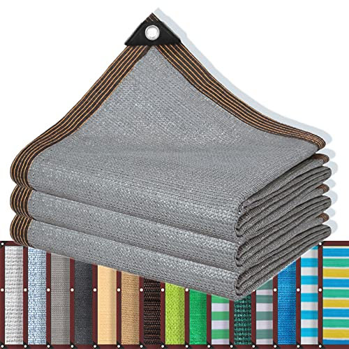 SDLLG Voile d'ombrage avec œillets - Filet d'ombrage avec 90% d'ombrage - Filet de Protection UV - 4 x 6 m - 15 Couleurs - Convient pour Votre Jardin, Protection Solaire, Brise-Vue, clôture