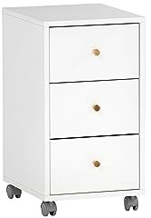 Schildmeyer Rollcontainer Serie Rena 500, 152980, weiß, 32,6 x 39,1 x 59,7 cm