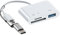 Lector de tarjetas de memoria tipo C, 3 en 1 USB C USB 3.0 tipo C S.D lectores de tarjetas con soporte para múltiples tarjetas, adaptadores de tarjeta de memoria USB C de alta velocidad, adaptadores