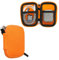 kwmobile In-Ear Kopfhörer Tasche kompatibel mit in-Ear Headphones - Hülle Neopren Cover Case - 6 x 9 cm Innenmaße - Etui in Neon Orange